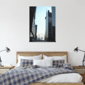 Een glazen uitzicht op Toronto Canvas Afdruk (Insitu (Slaapkamer))