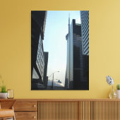 Een glazen uitzicht op Toronto Canvas Afdruk (Insitu (Woonkamer))