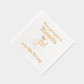 Een Glazen Verjaardag Jubileum Feest #2 Folie Servetten (Rechts)