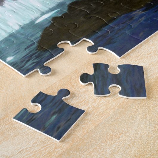 Een gletsjer voldoet aan het Zee Legpuzzel (Zijkant)