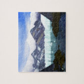 Een gletsjer voldoet aan het Zee Legpuzzel (Verticaal)