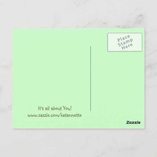 Een glimlach Briefkaart (Achterkant)