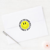 Een glimlach Een dag Gelukkige Glimlach Sticker (Envelop)