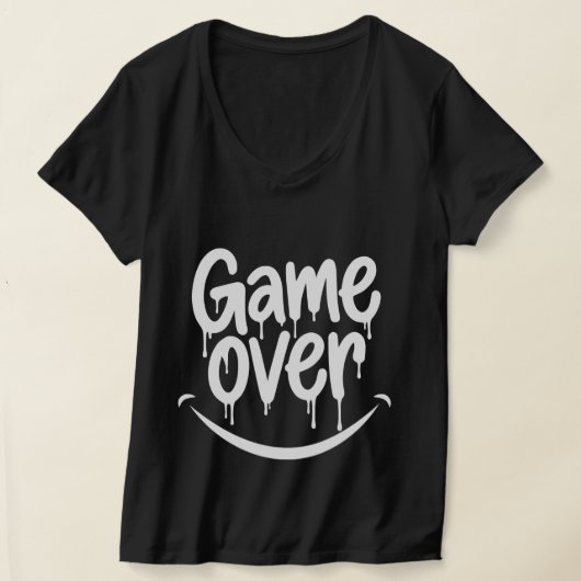 Een glimlach, het spel is uit. t-shirt (Laagn)