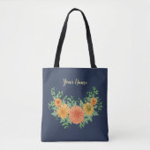 Een glimlach in de bloemen tote bag (Voorkant)