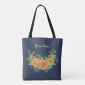 Een glimlach in de bloemen tote bag (Achterkant)