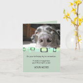 Een glimlach is Geluk u onder Uw Neus vindt Kaart (Gele Bloem)