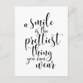 Een glimlach is het dat je kunt draag briefkaart (Voorkant)