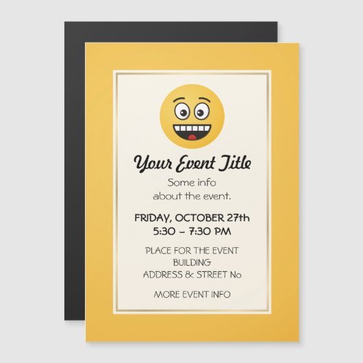 Een glimlach met open mond (Voorkant / Achterkant)