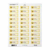 Een glimlach met open mond etiket (Full Sheet)