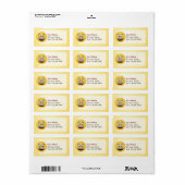 Een glimlach met open mond etiket (Full Sheet)