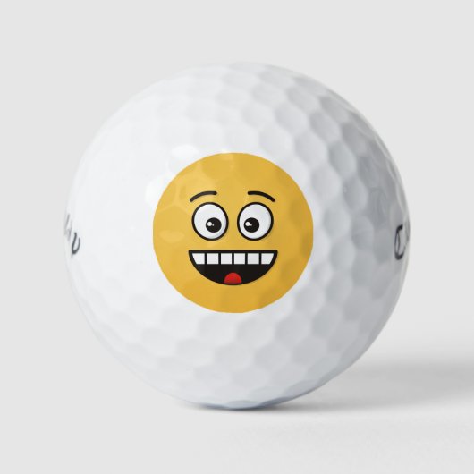 Een glimlach met open mond golfballen (Voorkant)