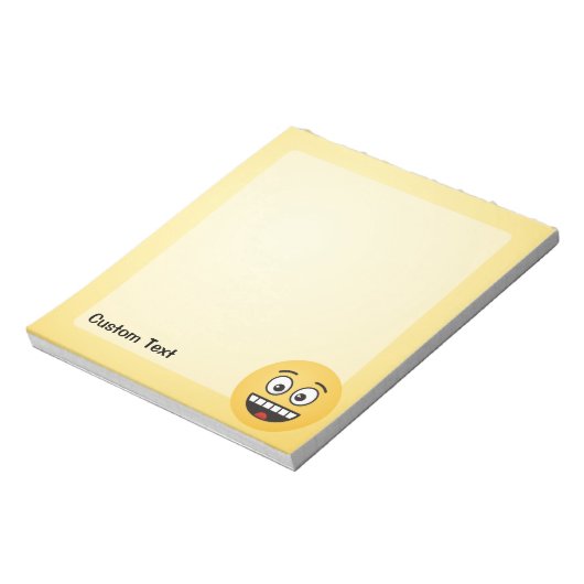 Een glimlach met open mond Notitieblok (Linkerzijde)