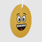 Een glimlach met open mond ornament (voorkant)