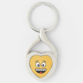 Een glimlach met open mond sleutelhanger (Voorkant)