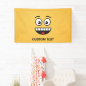 Een glimlach met open mond spandoek (Insitu)