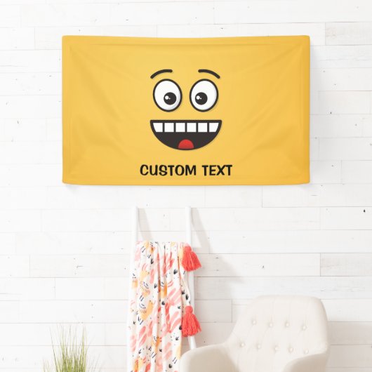 Een glimlach met open mond spandoek (Insitu)