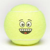 Een glimlach met open mond tennisballen (Voorkant)