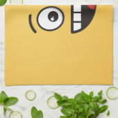 Een glimlach met open mond theedoek (Gevouwen)