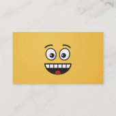 Een glimlach met open mond visitekaartje (Achterkant)