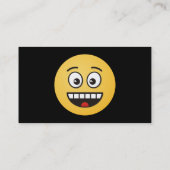 Een glimlach met open mond visitekaartje (Achterkant)