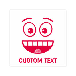 Een glimlach met open mond  zelfinktende stempel