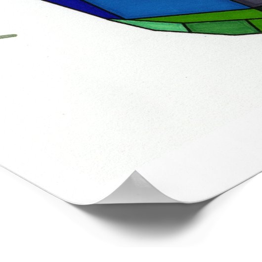 Een glimlach op een regenachtige dag, Art Print (Hoek)