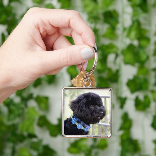 Een glimlach op je manier verzenden sleutelhanger (Hand)