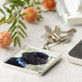 Een glimlach op je manier verzenden sleutelhanger (Zijkant)