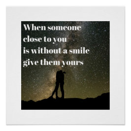 Een glimlach perfect poster