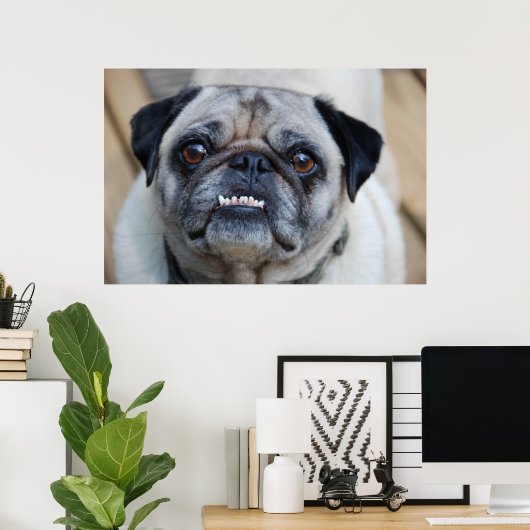 Een glimlach poster (Thuiskantoor)