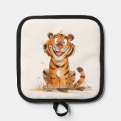 Een glimlach Tijger Pannenlap (Voorkant)