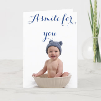 Een glimlach voor u… kaart