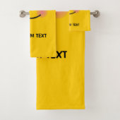 Een glimlachend gezicht met glimlende ogen bad handdoek (Insitu)