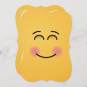 Een glimlachend gezicht met glimlende ogen kaart (Voorkant / Achterkant)