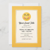 Een glimlachend gezicht met glimlende ogen kaart (Achterkant)