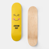 Een glimlachend gezicht met glimlende ogen persoonlijk skateboard (Voorkant)
