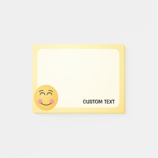 Een glimlachend gezicht met glimlende ogen post-it® notes (Voorkant)