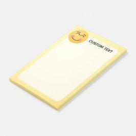 Een glimlachend gezicht met glimlende ogen post-it® notes