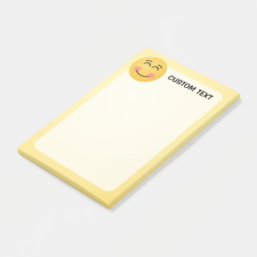 Een glimlachend gezicht met glimlende ogen post-it® notes (Schuin)