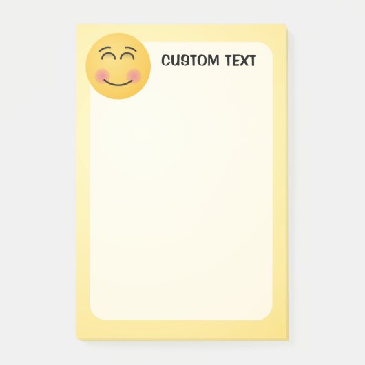Een glimlachend gezicht met glimlende ogen post-it® notes (Voorkant)