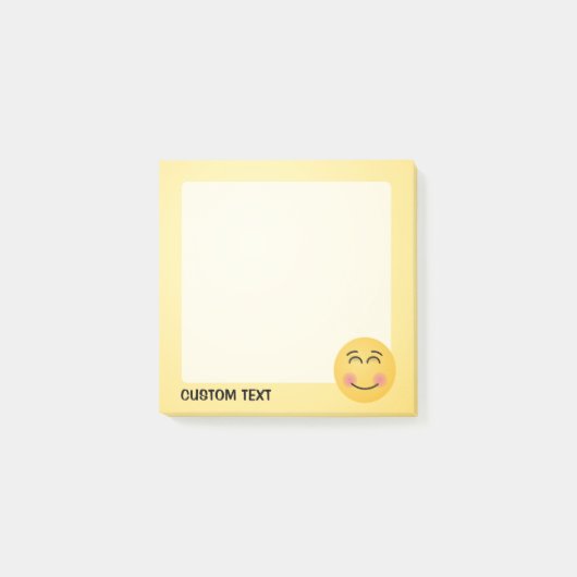 Een glimlachend gezicht met glimlende ogen post-it® notes (Voorkant)