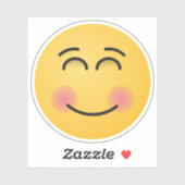 Een glimlachend gezicht met glimlende ogen sticker (Vel)