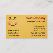 Een glimlachend gezicht met glimlende ogen visitekaartje (Voorkant)