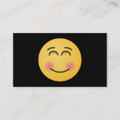 Een glimlachend gezicht met glimlende ogen visitekaartje (Achterkant)