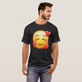 Een glimlachend gezicht met hart in liefde Emojis  T-shirt (Voorkant volledig)