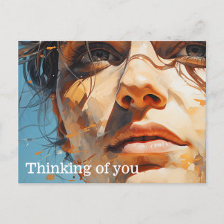 Een glimp van het schilderij van de toekomst briefkaart