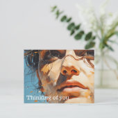 Een glimp van het schilderij van de toekomst briefkaart (Staand voorkant)