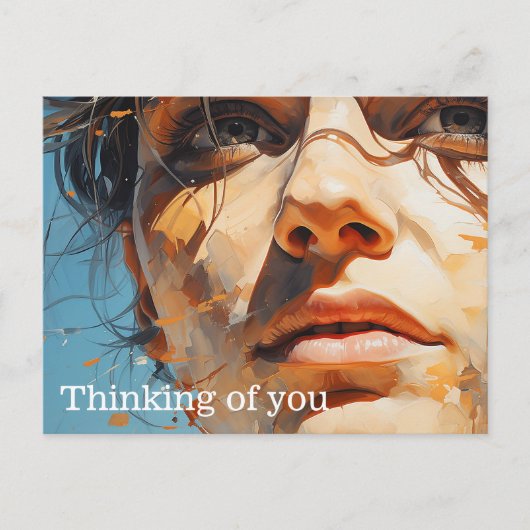 Een glimp van het schilderij van de toekomst briefkaart (Voorkant)