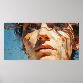 Een glimp van het schilderij van de toekomst poster